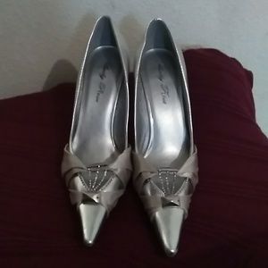 Silver High Heels